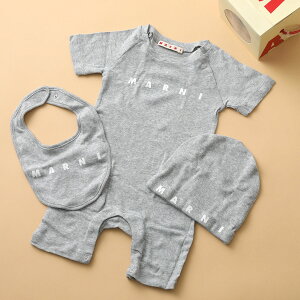 MARNI KIDS �}���j �L�b�Y �x�r�[ �M�t�g�Z�b�g M01783 M00UL �K�[���Y �{�[�C�Y �����p�[�X+�X�^�C+�X�q 3�_�Z�b�g �X�g���b�`�R�b�g���y��B�z