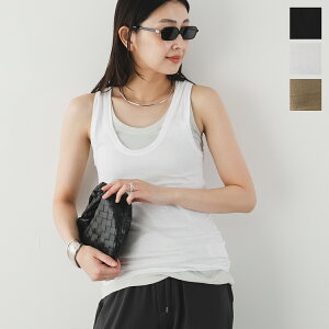 LIFILL × Ayumi Hamamoto ���t�B�� �_�{���| �R���{ �^���N�g�b�v COTTONY SHEER TANKTOP �R�b�g�j�[ LF143 ���f�B�[�X �J�b�g�\�[ �V�A�[ ���n
