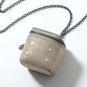 MAISON MARGIELA メゾンマルジェラ ポーチ SA1VL0045 P7453 レディース ミニキューブバッグ 4ステッチ メタリック レ…