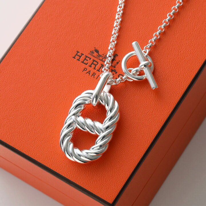 楽天市場】HERMES エルメス ネックレス シェーヌダンクル アレア II 