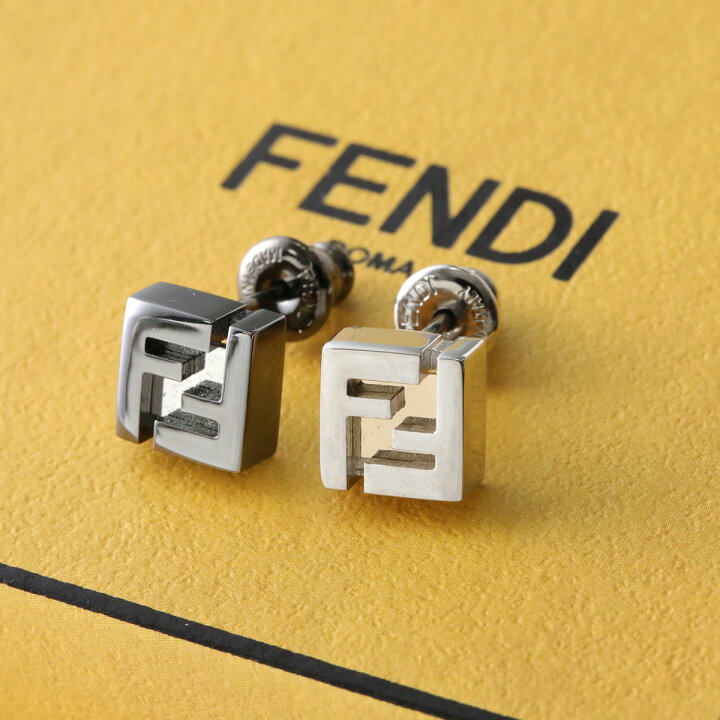 楽天市場】FENDI フェンディ ピアス 7AK012 B08 メンズ 片耳販売 FF 