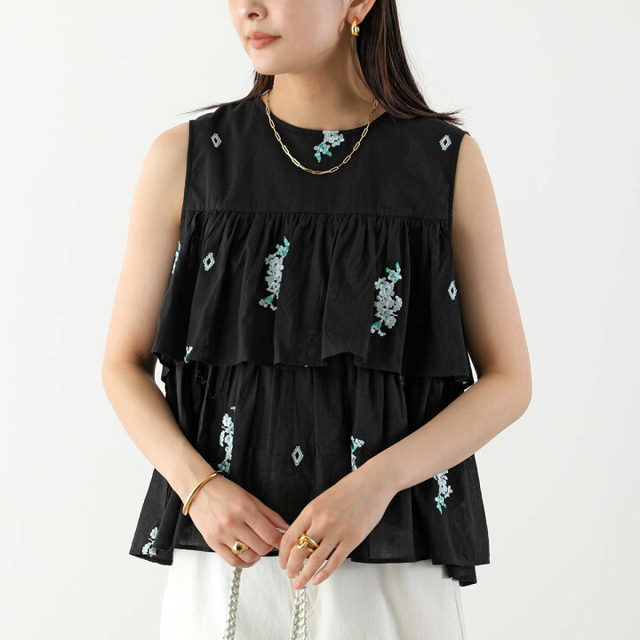楽天市場】ne Quittez pas ヌキテパ ブラウス Cotton Voile Jasmine 