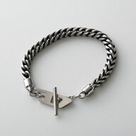 DIESEL ディーゼル ブレスレット DX1540040 メンズ レディース チェーン 編み込み アクセサリー Dロゴ シ…