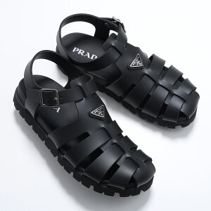 PRADA �v���_ �t�B�b�V���[�}���T���_�� 2X3160 3LKK �����Y ���o�[ �g���C�A���O�����S �V���[�Y �C F0002/NERO 2X3160_3LKK_F0002_F_G000