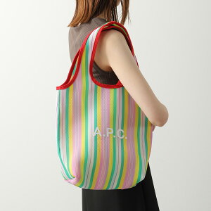 APC A.P.C. �A�[�y�[�Z�[ �g�[�g�o�b�O tote ninon small �j�m�� �X���[�� PEAAE M61861 ���f�B�[�X �X�g���C�v ���S �� FLS/ROSE-MULTICOLOR