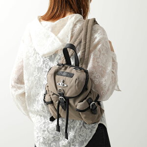 Vivienne Westwood ���B���B�A���E�G�X�g�E�b�h �o�b�N�p�b�N HIGHLAND SMALL BACKPACK �n�C�����h�X���[�� 4A03000AU W001Y ���f�B�[�X �� M410/KHAKI-SILVER-HW