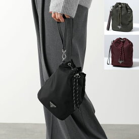 PRADA プラダ ポーチ SPEEDROCK スピードロック 2NE067 2HE1 レディース パラコード Re-Nylon リナイロン 巾着バッグ リストレット付き トライアングルロゴ クラッチバッグ 鞄 2NE067_2HE1_F0002