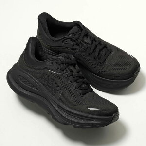 HOKA ONE ONE �z�J �I�l�I�l �X�j�[�J�[ W BONDI 9 WIDE �{���_�C ���C�h 1162014 BBLC ���f�B�[�X ���[�J�b�g ���S �y�� 4.5cm �V���[�Y �C �u���b�N�ydc_kikaku�z
