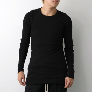 Rick Owens ���b�N�I�E�G���X T�V���c RIB LS T RU02F4250 RJA �����Y ���� ���n ����T �J�b�g�\�[ �N���[�l�b�N �R�b�g�� �X�g���b�` 09/BLACK