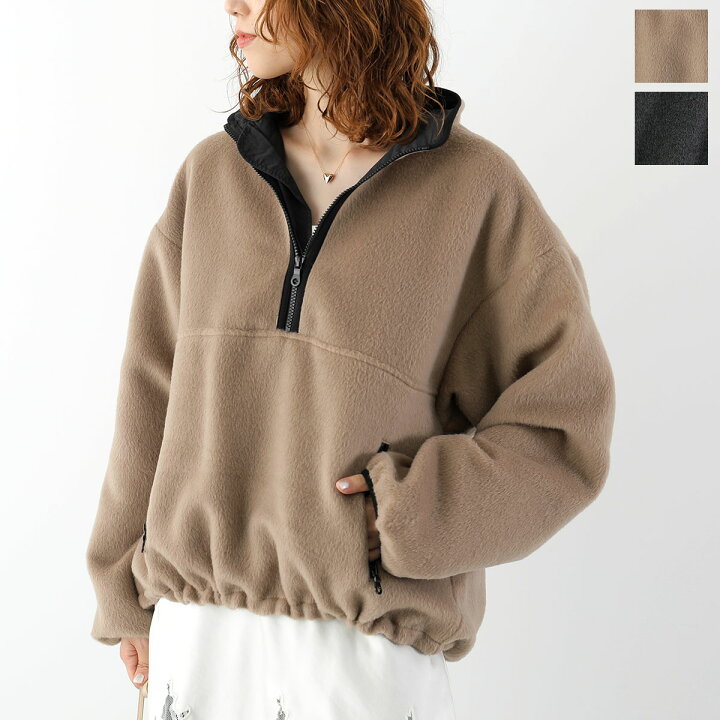 楽天市場】YENN イエン プルオーバー SHAGGY HALF ZIP JACKET シャギー 