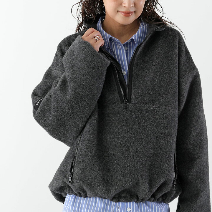楽天市場】YENN イエン プルオーバー SHAGGY HALF ZIP JACKET シャギー 