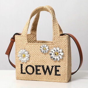 LOEWE ���G�x �����o�b�O FONT TOTE MINI DAISY GEM �t�H���g �g�[�g �~�j �f�C�W�[ ALF1V46X12 ���f�B�[�X �V�����_�[�o�b�O ���t�B�A �� 2123/NATURAL
