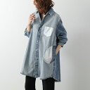 MM6 KIDS エムエムシックス メゾンマルジェラ キッズ シャツワンピース M61041 MM08F レディース ガールズ デニムシャ…