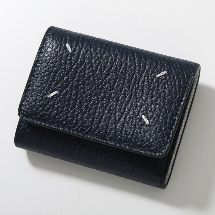MAISON MARGIELA メゾンマルジェラ 三つ折り財布 SA3UI0010 P8844 メンズ レザー バイカラー 4ステッチ ウォレット ミニ財布 HB394 SA3UI0010P8844HB394 インポートセレクトmusee