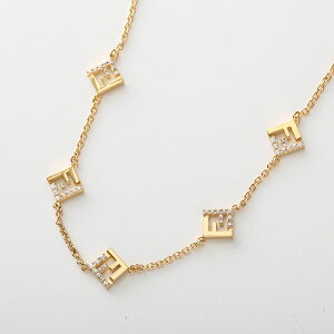 FENDI �t�F���f�B �l�b�N���X Forever �t�H�[�G�o�[ 8AL493 ATEP ���f�B�[�X FF���S �N���X�^�� F089U/SOFT-GOLD+CRYSTAL 8AL493ATEPF089U