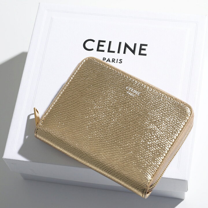 楽天市場】CELINE セリーヌ 10B663BG5.35OR メタリックレザー コイン  
