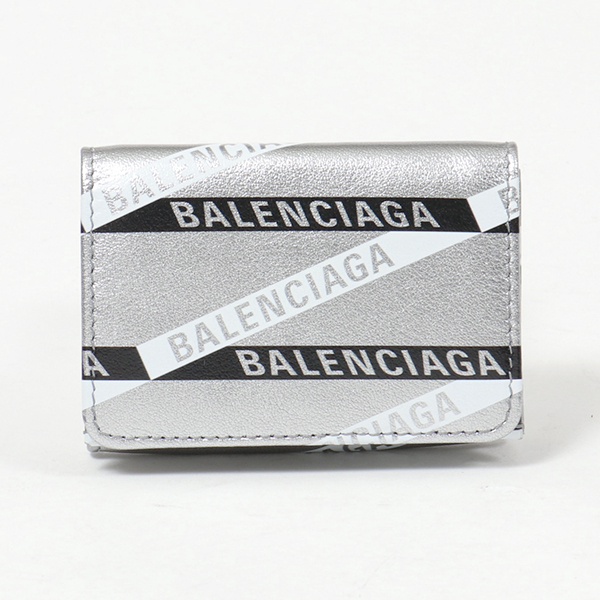 BALENCIAGA バレンシアガ 551921 00T0N 1480 メタリックレザー 三つ折り財布 ミニ財布 豆財布 レディース |  インポートセレクト musee