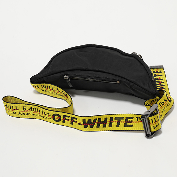 OFF-WHITE オフホワイト VIRGIL ABLOH OMNA074R20E48001 ナイロン ベルトバッグ ボディバッグ ウエストポーチ  1000/BLACK 鞄 メンズ | インポートセレクト musee