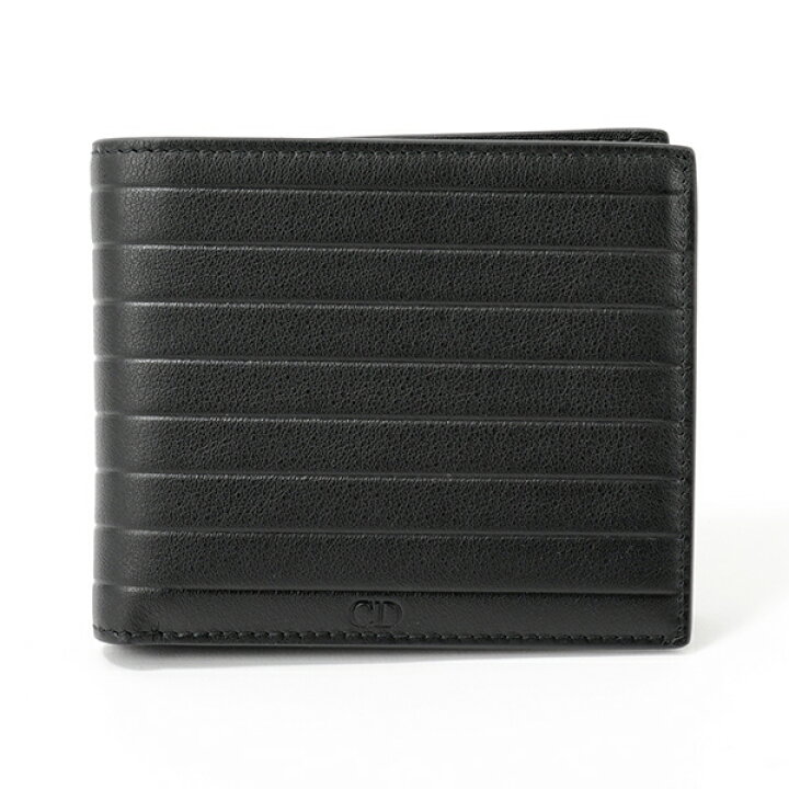 楽天市場 Dior ディオール 2bkbc027vea 900u エンボスレザー 二つ折り財布 小銭入れ付き ロゴ 900 Black メンズ インポートセレクト Musee