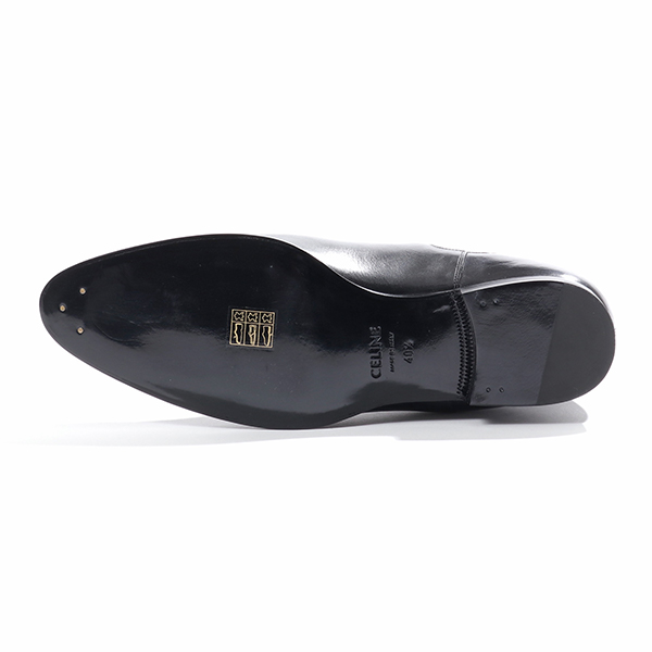 CELINE セリーヌ 328153174C.38NO DRUGSTORE SHINY CHELSEA BOOT 25 レザー チェルシーブーツ  ショートブーツ BLACK 靴 メンズ | インポートセレクト musee