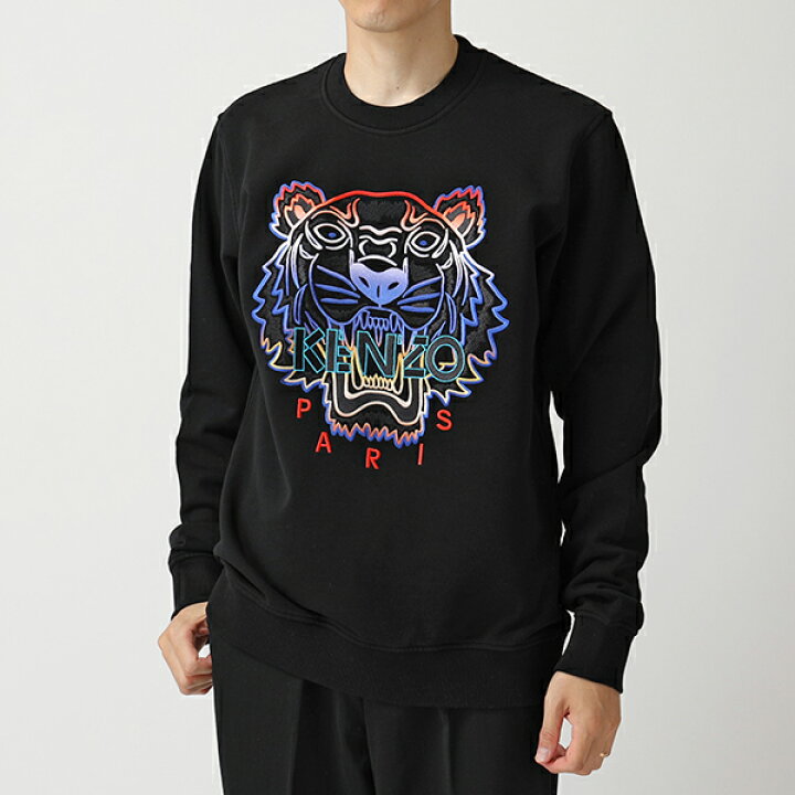楽天市場 Kenzo ケンゾー F96 5sw008 4xe Gradient Tiger スウェット トレーナー タイガー ロゴ刺繍 99 Black メンズ インポートセレクト Musee