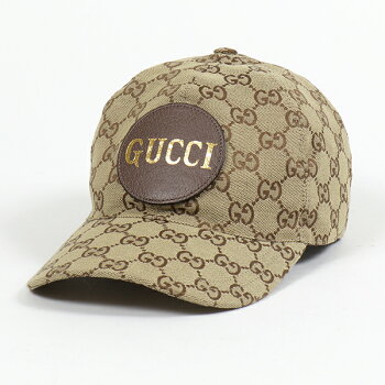 GUCCIグッチ5762534HG622565オリジナルGGキャンバスレザーロゴパッチベースボールキャップ帽子メンズ