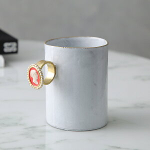 Astier de Villatte �A�X�e�B�G�E�h�E���B���b�g �}�O�J�b�v Woman Cameo Ring Cup TSSSRN190 �J���I�����O ���� �y�ԕi�����s�z