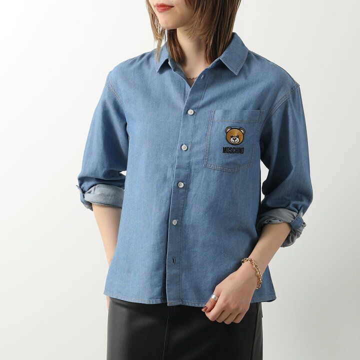 楽天市場】MOSCHINO KIDS モスキーノ キッズ デニム シャツ HUC015  