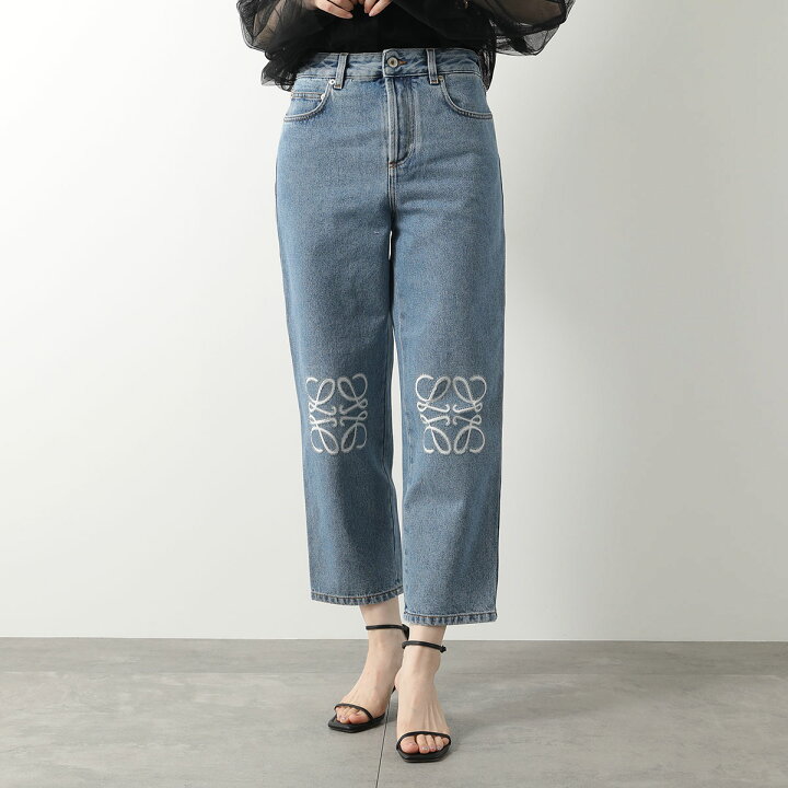 楽天市場】LOEWE ロエベ ジーンズ ANAGRAM CROPPED アナグラム 