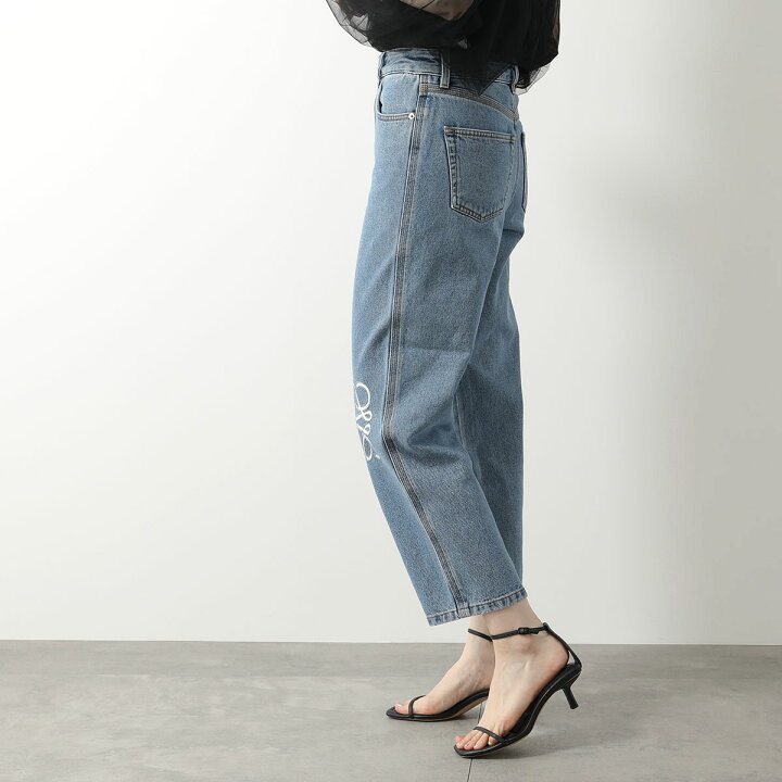 楽天市場】LOEWE ロエベ ジーンズ ANAGRAM CROPPED アナグラム 