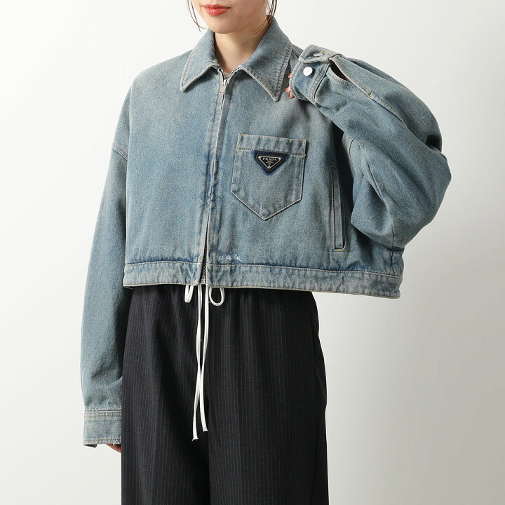 楽天市場】PRADA プラダ デニムジャケット GFB279 1ZAB レディース 