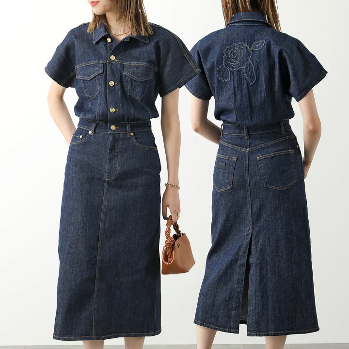 楽天市場】GANNI ガニー ワンピース J1439 6768 レディース 半袖 