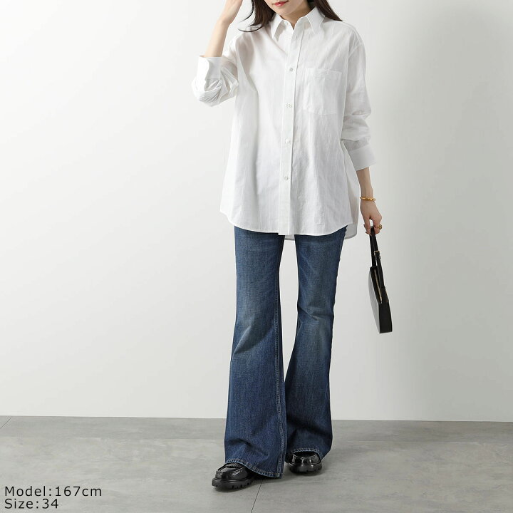 楽天市場】CELINE セリーヌ 長袖 シャツ 2C21B354X.01BC レディース  