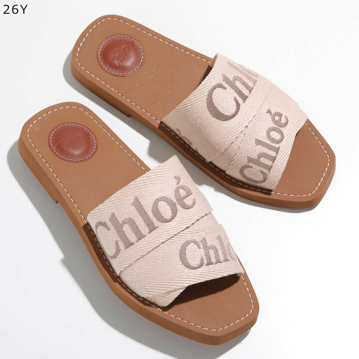 Chloe - Chloe クロエ キャンバス WOODY ボア サンダル 39の通販 by  