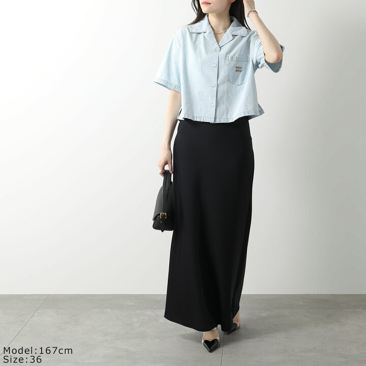 楽天市場】MIUMIU ミュウミュウ デニム シャツ GWC107 14HY レディース  