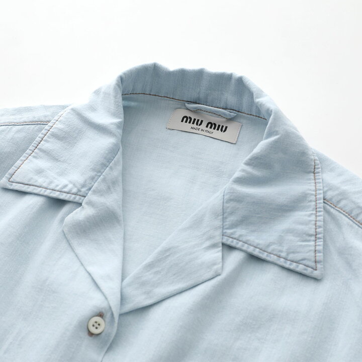 楽天市場】MIUMIU ミュウミュウ デニム シャツ GWC107 14HY レディース 
