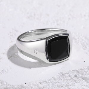 TOMWOOD �g���E�b�h �����O �����Y Kay Ring Polished Onyx 101276 �P�C �|���b�V�� �I�j�L�X �w�� �V���o�[925 �A�N�Z�T���[ �V���o�[