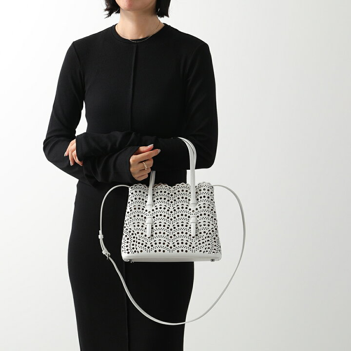 ALAIA☆MINA 25 2WAY トート クロスバッグ BLACK