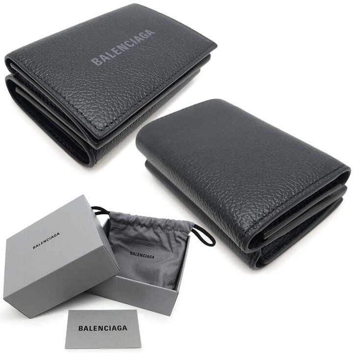 バレンシアガ BALENCIAGA キャッシュ ミニウォレット カーフスキン 3  