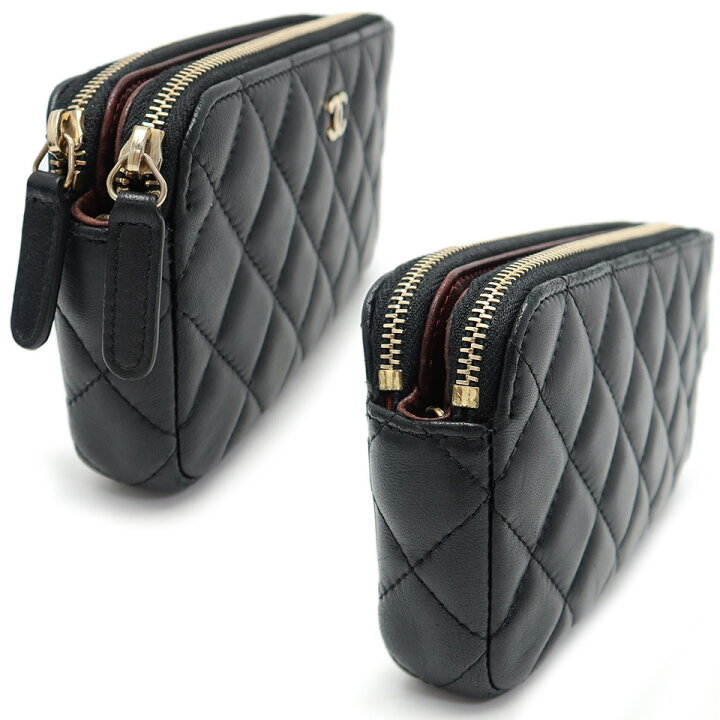 楽天市場】シャネル マトラッセ Wファスナーチェーンウォレット A82527  