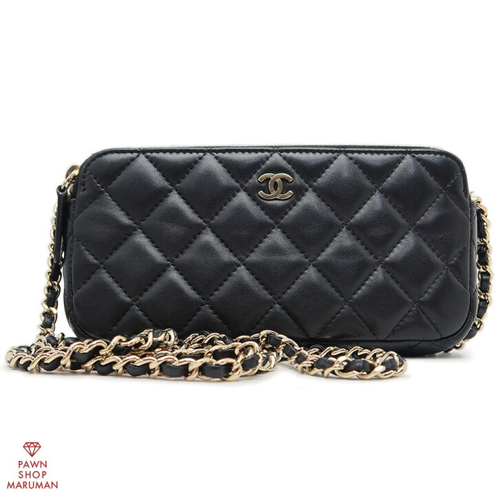 楽天市場】シャネル マトラッセ Wファスナーチェーンウォレット A82527  