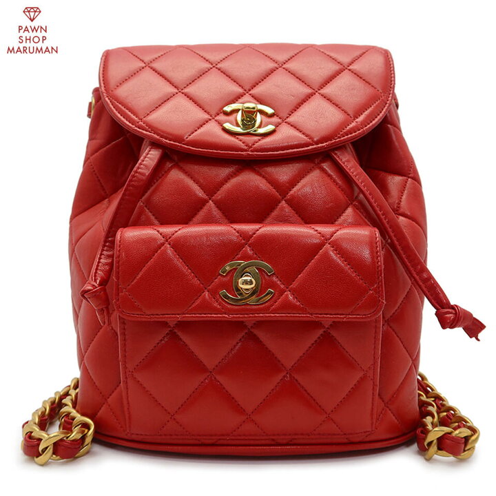 楽天市場】CHANEL シャネル Wココマーク マトラッセチェーンリュック 