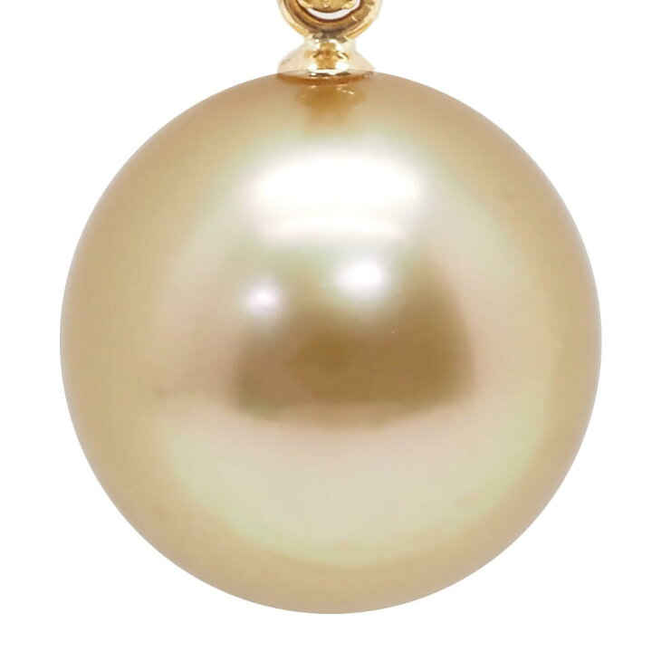楽天市場】ゴールデンパール ペンダントトップ K18YG ダイヤ 0.04ct 
