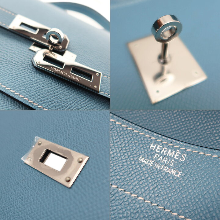 楽天市場】エルメス ケリーデペッシュ38 [J]刻印 エプソン ブルー 