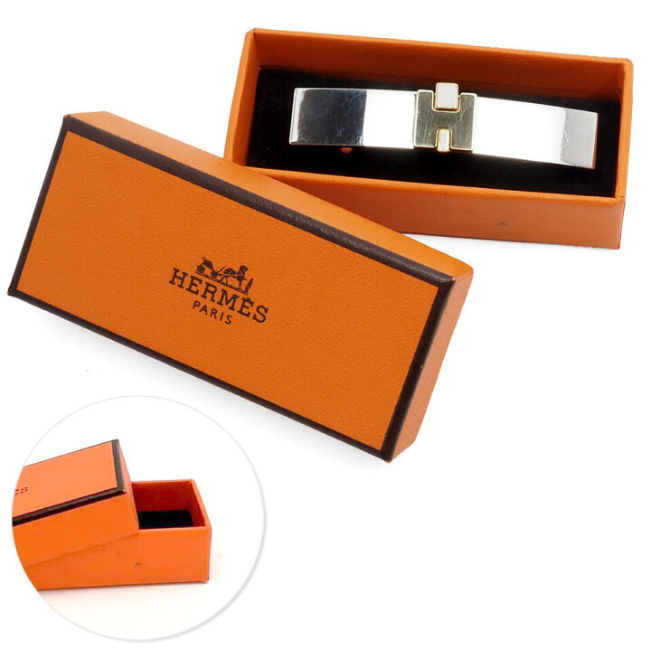 楽天市場】HERMES エルメス バレッタ アイリーン メタル×GP ゴールド 