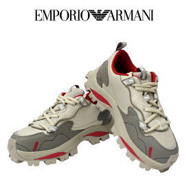 【秋冬　国内正規】エンポリオ アルマーニ【EMPORIO ARMANI】スニーカー　 ハイキングスタイルシューレース品番　X4C637