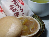 【手作りの和菓子屋】とろっとした白餡（しろあん）にきざみ栗　栗きんとん最中（もなか）6個入【marutay…