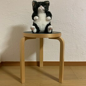 カドリー　仔ねこ　ぬいぐるみ　ちびソメ（Chibisome）灰トラ【ソメゴロー／Cuddly／カドリーぬいぐるみ／カドリーヌイグルミ／高級ぬいぐるみ／猫／ネコ／日本製】