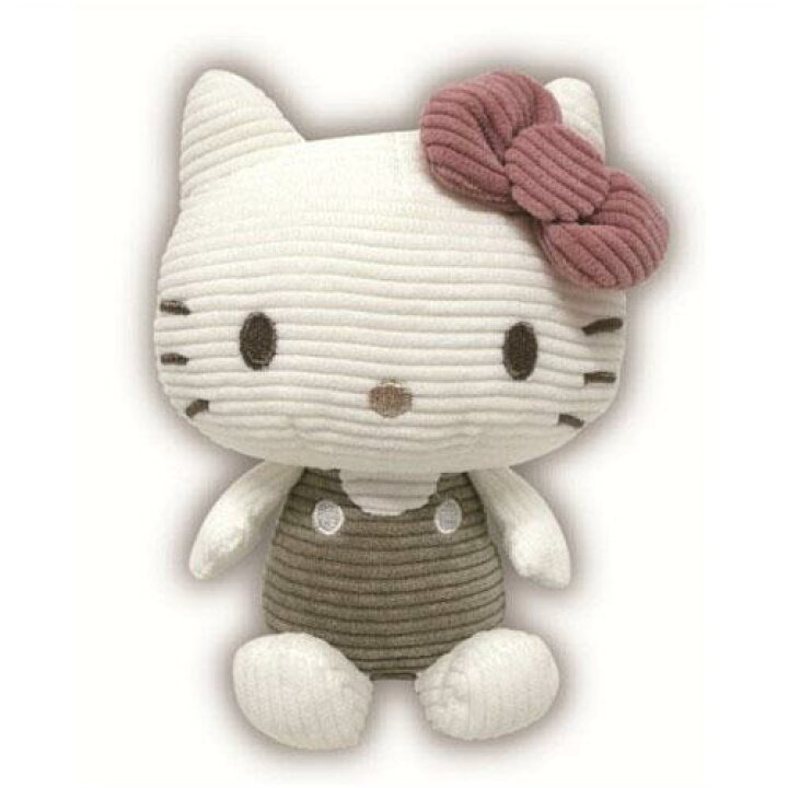 楽天市場】ハローキティ コーデュロイ お座り ぬいぐるみ 約16cm 