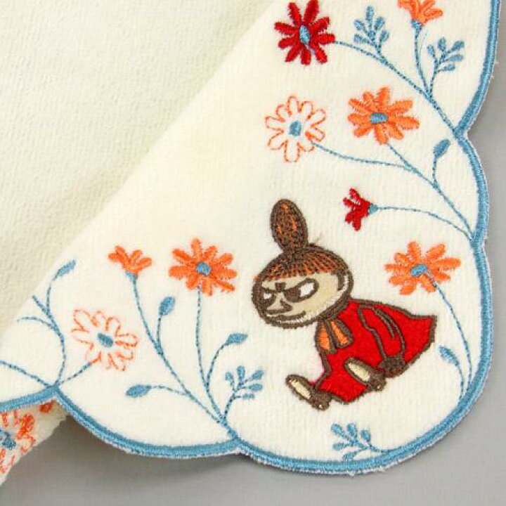 楽天市場】ムーミン ミニタオル リトルミイ 花々 花刺繍【MOOMIN 